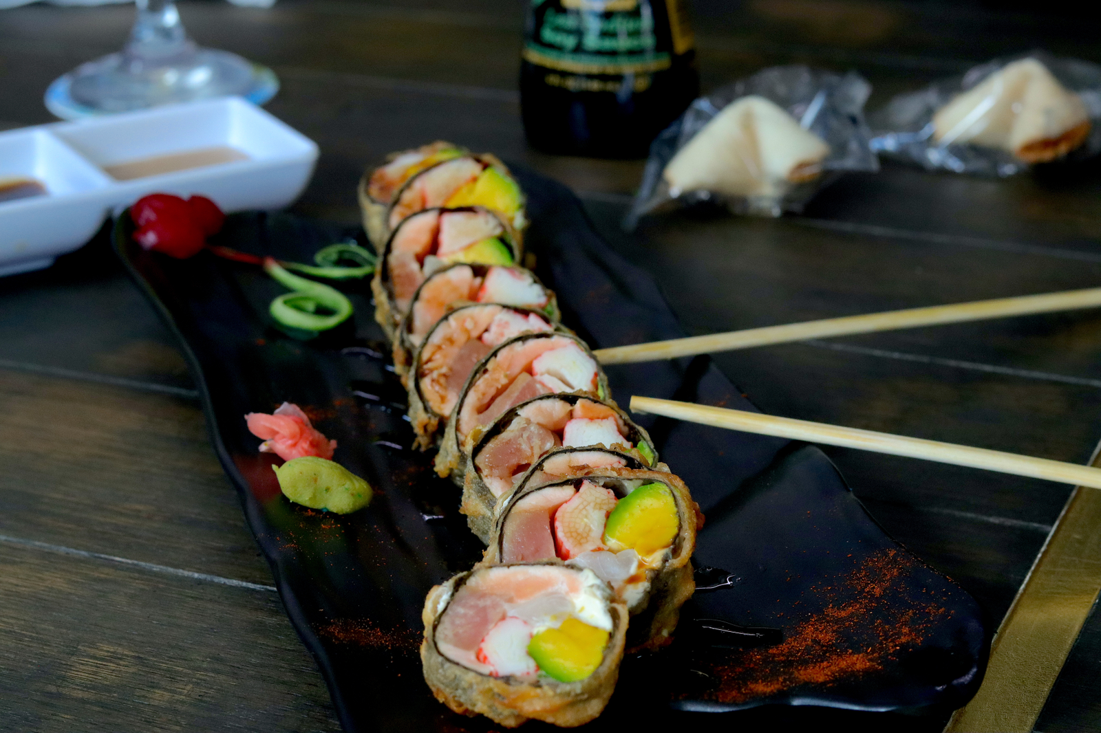 Puerto Roll de sushi tempurizado